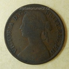 Anglie - 1 farthing 1860