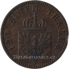Prusko - 3 pfenninge 1866 A