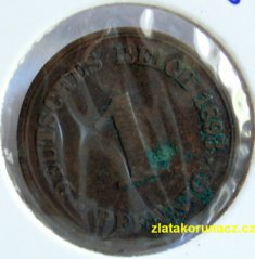Německo - 1 Reich Pfennig 1893 A