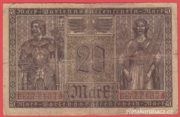 Německo - 20 mark 20.2.1918 - série E