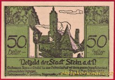 Stein an der Donau - 50 haléřů - 1920 - sv. zelená