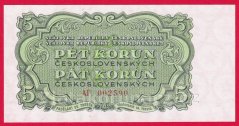 5 Kčs 1953 AP - ruský číslovač