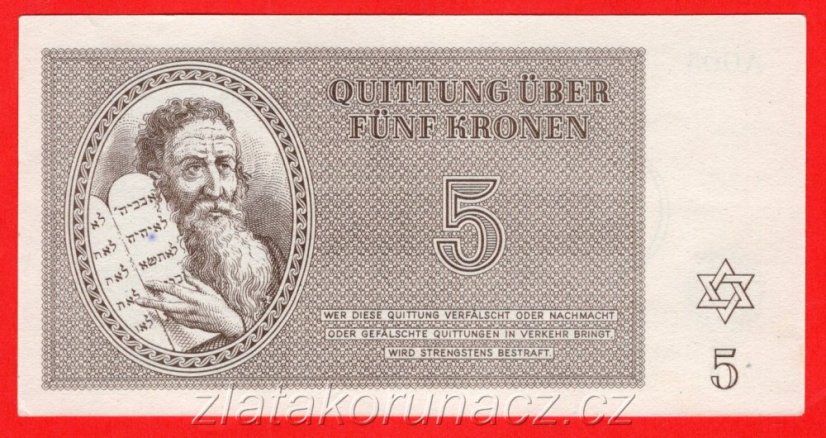 5 K - Terezínská poukázka A 005