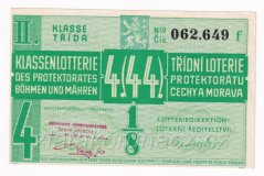 Los - 15 k - 44. Třídní loterie Protektorátu II. - F r.1941