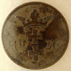 Polsko - Gdaňsk - 2 pfennig 1926