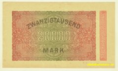 Německo - 20 000 mark 20.2.1923 - série L-PR
