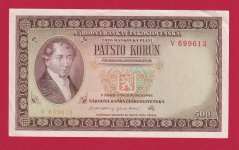 500 Kčs 1946 V