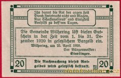 Wilhering - 20 haléřů - 1920
