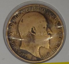Anglie - 1/2 penny 1907