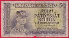 50 Kčs b.l. 1945 JD