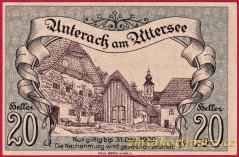 Unterach am Attersee - 20 haléřů - 1920