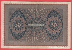 Německo - 50 mark 24.6.1919 - série UNa-pořadí 1