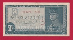 50 Kčs 1948 A 25,perf."S"