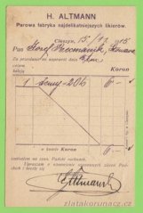 Rakousko - razítko Těšín 1, K.u.k. Militärzensur, H.Altmann III.