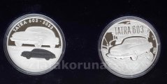 2023 - 500 Kč Sada automobil Tatra 603 s medailí Proof