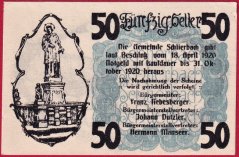 Schlierbach - 50 haléřů - 1920