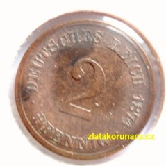 Německo - 2 Reich Pfennig 1874 E