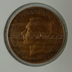 Anglie - 1 farthing 1940