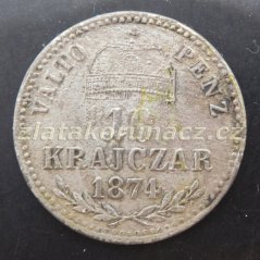 10 krejcar   1874 K.B.,VALTO PENZ
