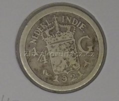 Holandsko - Indie - 1/4 gulden 1921