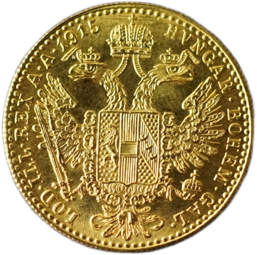 Zlatá mince Rakousko - Uhersko - 1 Dukát 1915 novoražba