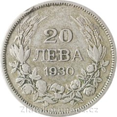Bulharsko - 20 leva 1930 BP