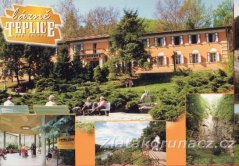 Teplice nad Bečvou - lidé sedící na promenádě