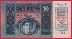 10 K 2.1. 1915 - kolkovaná-č.1166