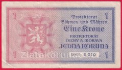 1 koruna 1940 D 010