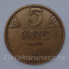 Norsko - 5 ore 1932