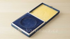 Krabička na medaili - modrá ø 70 mm