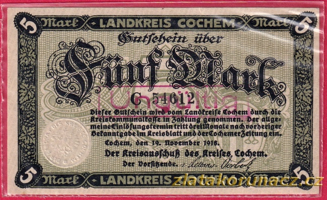 Cochem - 5 marek - 1918