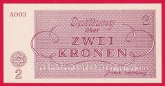 2 K - Terezínská poukázka A 003