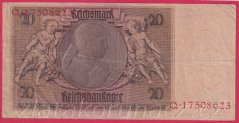 Německo - 20 Reichsmark 22.1.1929 - série Q-X - 8 m.č.