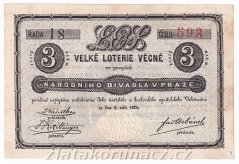Los - 3 zlaté - Národní divadlo - r. 1874