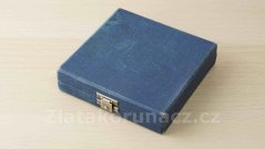 Krabička na medaili - modrá ø 70 mm