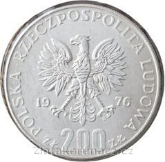 Polsko - 200 zlotych 1976 MW