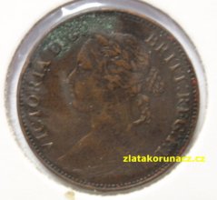 Anglie - 1 farthing 1880