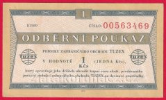 1 TKčs-Tuzexová poukázka 1989/I