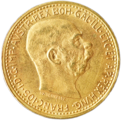 Zlatá mince Rakousko - Uhersko - 10 Koruna 1912