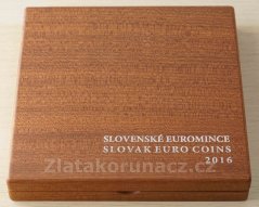 Sada dřevěná 2016 - Slovenské euromince 2016 proof like Expozice muzea holokaustu Sereď