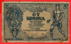 Maďarsko- 5 Korona 1919
