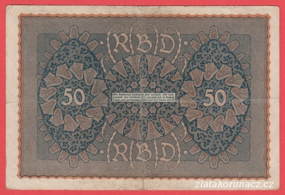 Německo - 50 mark 24.6.1919 - série AADa-pořadí 1