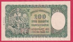 100,- Ks 1940  +kolek -  II.vydání J 3,perf. dole