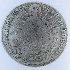 20 Krejcar 1774 B/S.K.P.D.