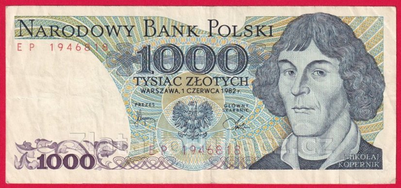 Polsko - 1000 Zlotych 1982