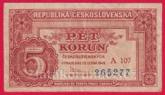 5 Kčs 1949 A 107