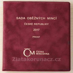 Sada mincí 2017 - proof - semišový obal