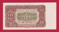10 Kčs 1953 AM-ruský číslovač