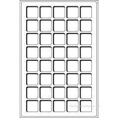 Mincovní plata TAB - na 40 mincí do 33 mm Ø modrá